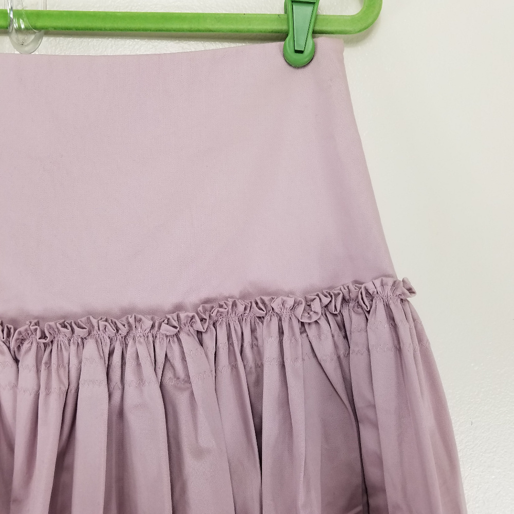 Elevenses Size 6 Skirt Pleated Drop Waist Lavender_4